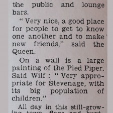 What the Newspapers said when the Queen visited Stevenage in 1959!