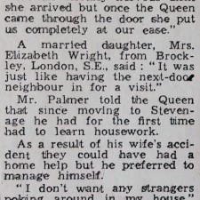 What the Newspapers said when the Queen visited Stevenage in 1959!